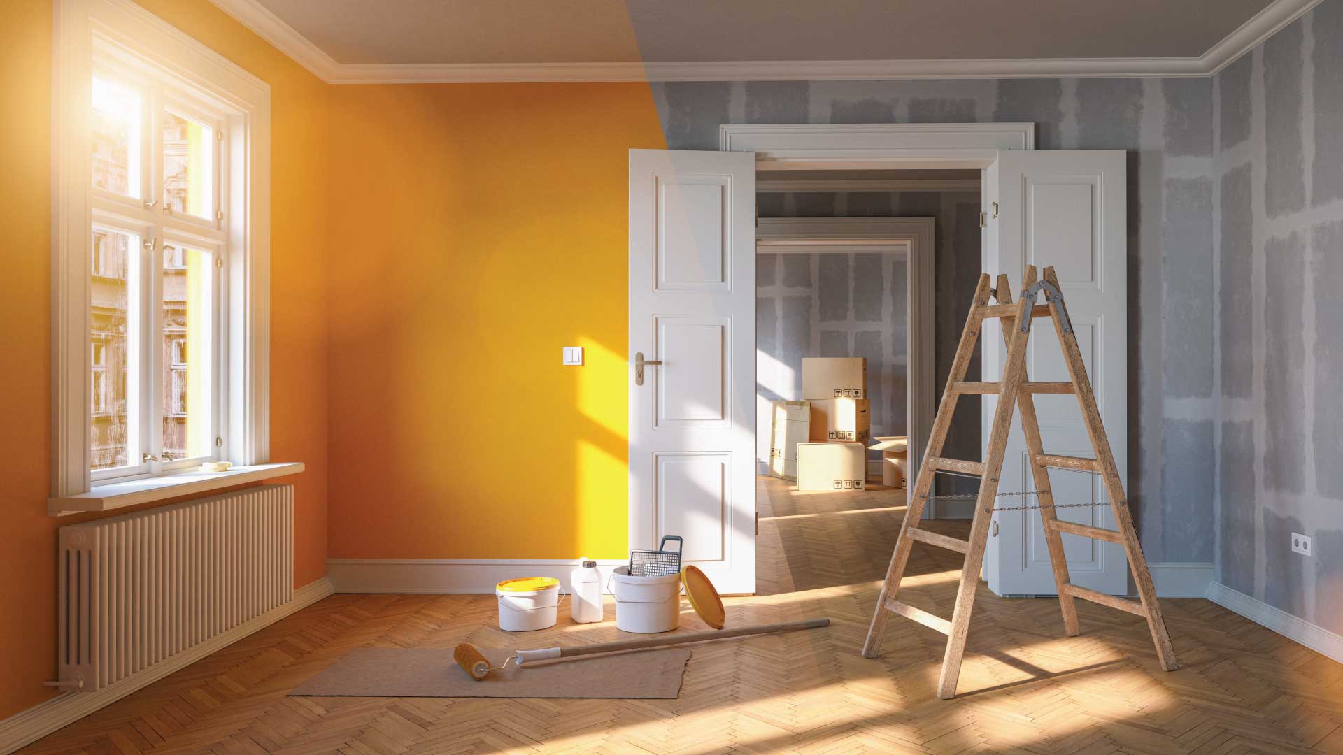 hiring professionals paint house